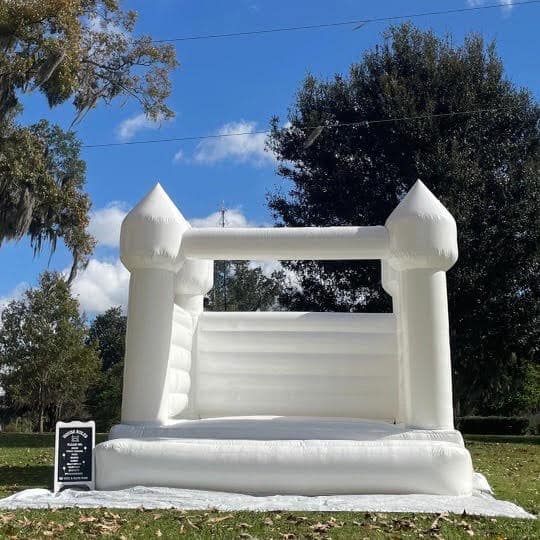 White Bounce House Rental Orlando